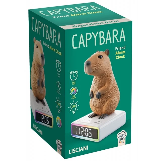 Ψηφιακό ξυπνητήρι με φως, Lisciani, Rainy Days, Capybara Friend