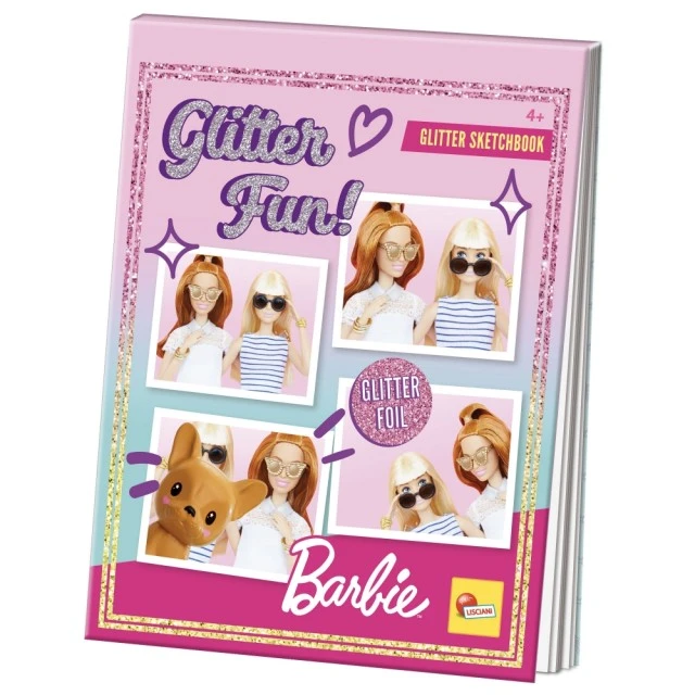 Σετ δημιουργικού, Lisciani, Barbie, βιβλίο ζωγραφικής με γκλίτερ