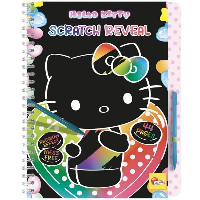 Δημιουργικό κιτ, Lisciani, Hello Kitty, Αποκάλυψη από το Ξυστό, Ξυστό βιβλίο