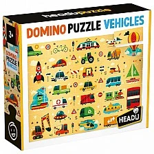 Εκπαιδευτικό Domino Puzzle, Οχήματα, 28 τεμάχια