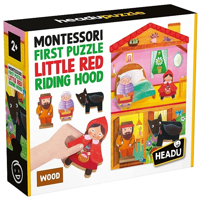 Εκπαιδευτικό παζλ, Headu, Montessori, Το πρώτο μου παζλ, Η Κοκκινοσκουφίτσα