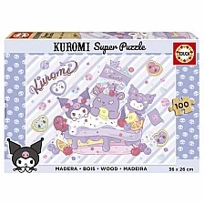 Ξύλινο παζλ, Educa, Kuromi, 100 κομμάτια