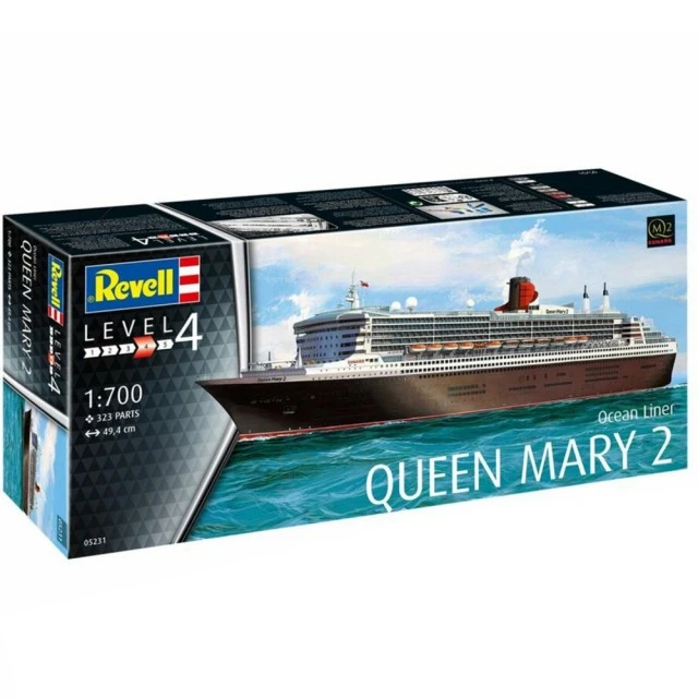 Συναρμολογημένο μοντέλο Ocean liner Queen Mary 2, 323 εξαρτήματα