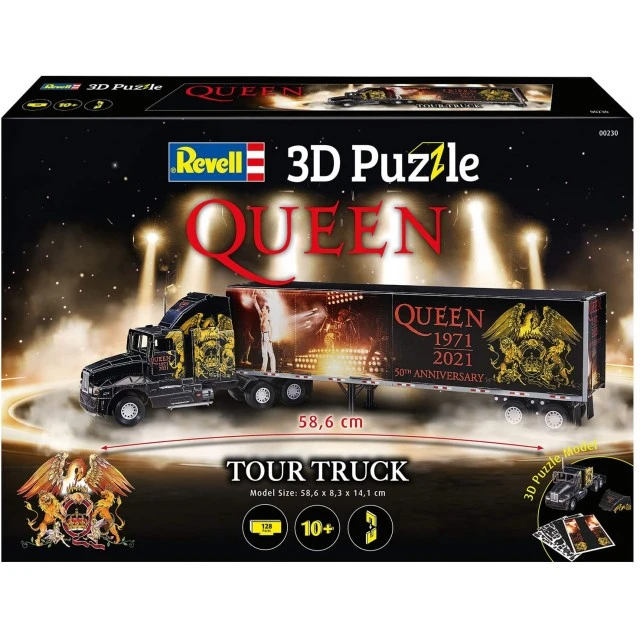 3D Puzzle - Φορτηγό και ρυμουλκούμενο QUEEN