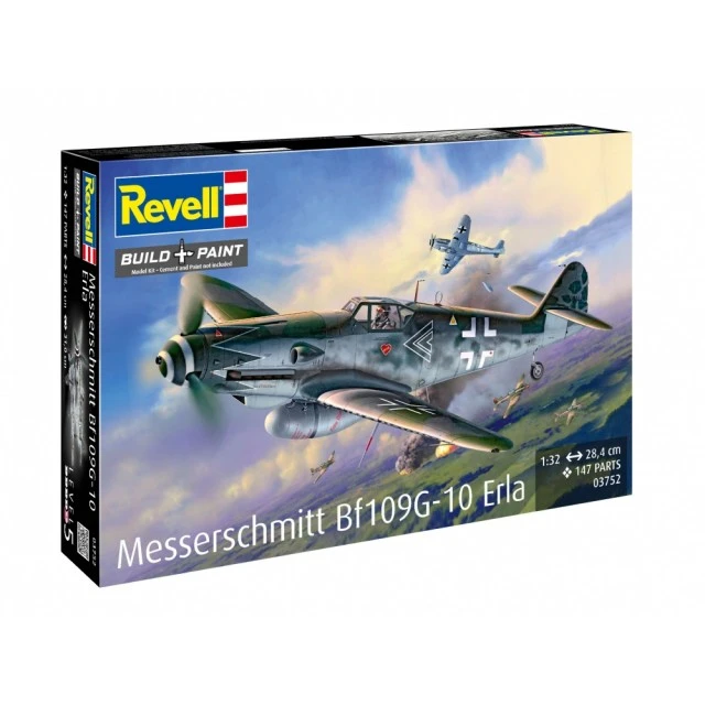 Μοντέλο συναρμολόγησης, Revell, Αεροπλάνο, Messerschmitt Bf109G-10 Erla, 147 μέρη