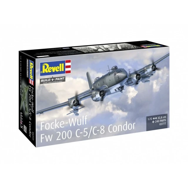 Μοντέλο συναρμολόγησης, Revell, αεροσκάφος Focke-Wulf Fw 200 C-5/C-8, 240 ανταλλακτικά
