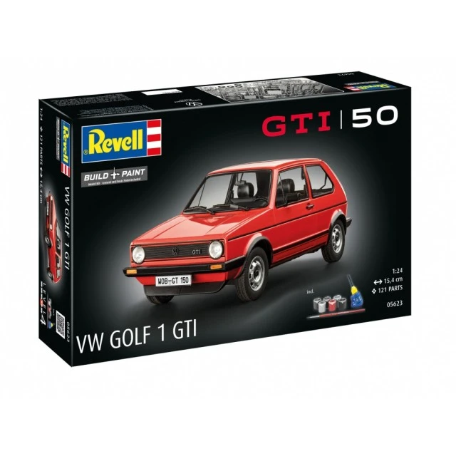 Μοντέλο συναρμολόγησης, Revell, Σετ δώρου 50 χρόνια VW Golf 1 GTi, 121 ανταλλακτικά