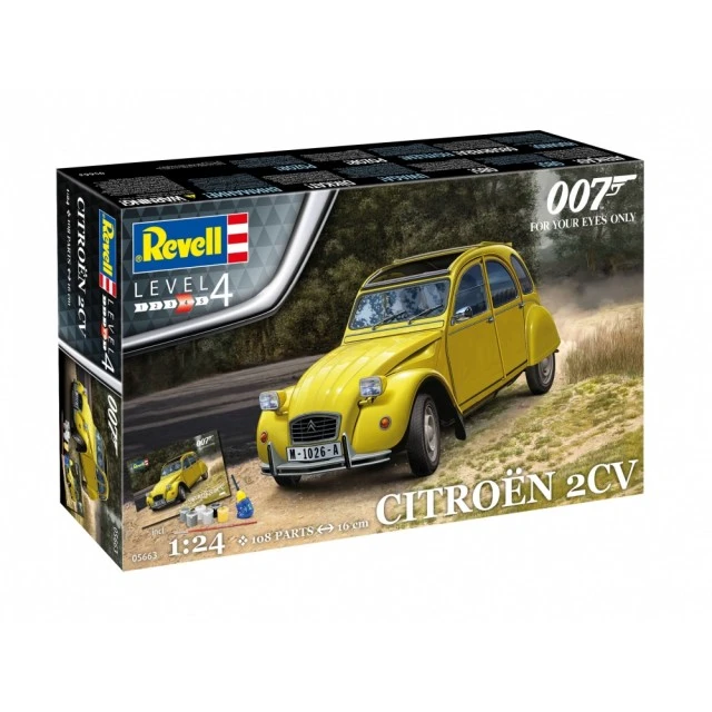 Μοντέλο συναρμολόγησης, Revell, Σετ δώρου James Bond Citroen 2 CV, 108 ανταλλακτικά