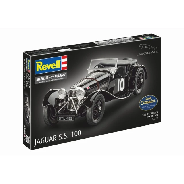 Μοντέλο συναρμολόγησης, Revell, αυτοκίνητο Jaguar SS 100, 75 ανταλλακτικά