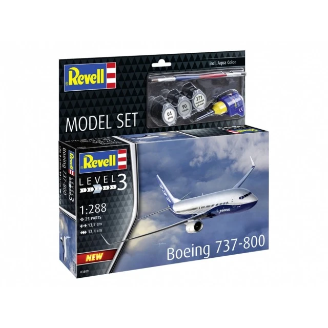 Μοντέλο συναρμολόγησης, Revell, Αεροπλάνο, Boeing 737-800, 25 μέρη