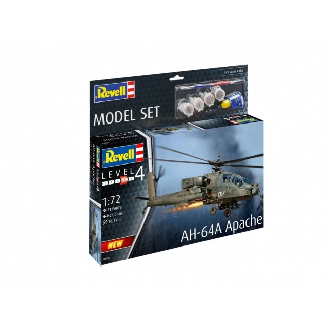 Μοντέλο συναρμολόγησης, Revell, Ελικόπτερο, AH-64A Apache, 79 ανταλλακτικά