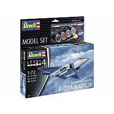 Μοντέλο συναρμολόγησης, Revell, Αεροπλάνο, Lockheed Martin F-22A Raptor, 116 ανταλλακτικά