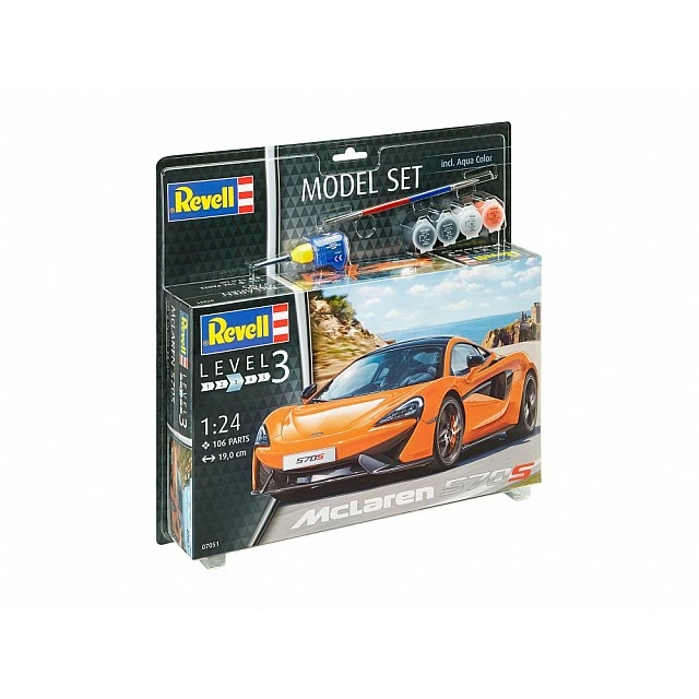 Μοντέλο συναρμολόγησης, Revell, αυτοκίνητο McLaren 570S, 106 ανταλλακτικά