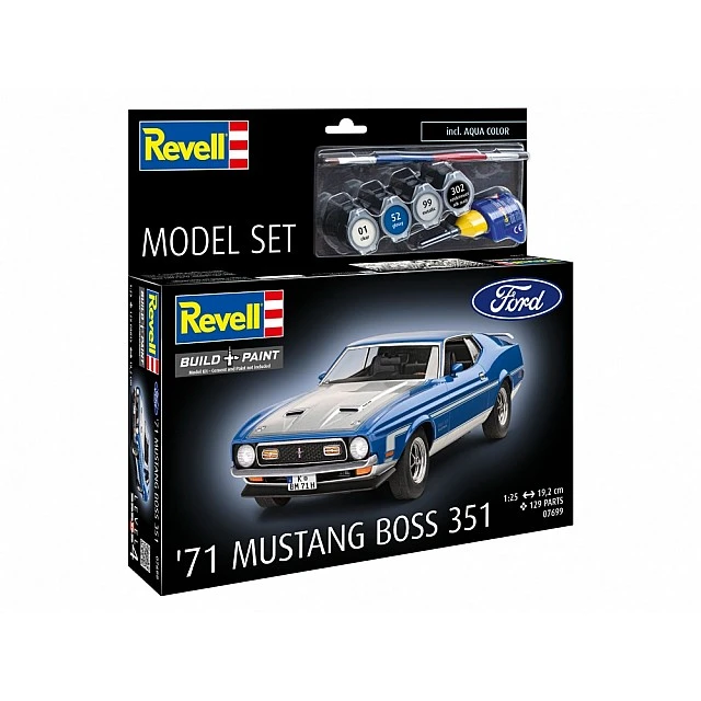 Μοντέλο συναρμολόγησης, Revell, Ford Mustang Boss 351′71, 129 ανταλλακτικά