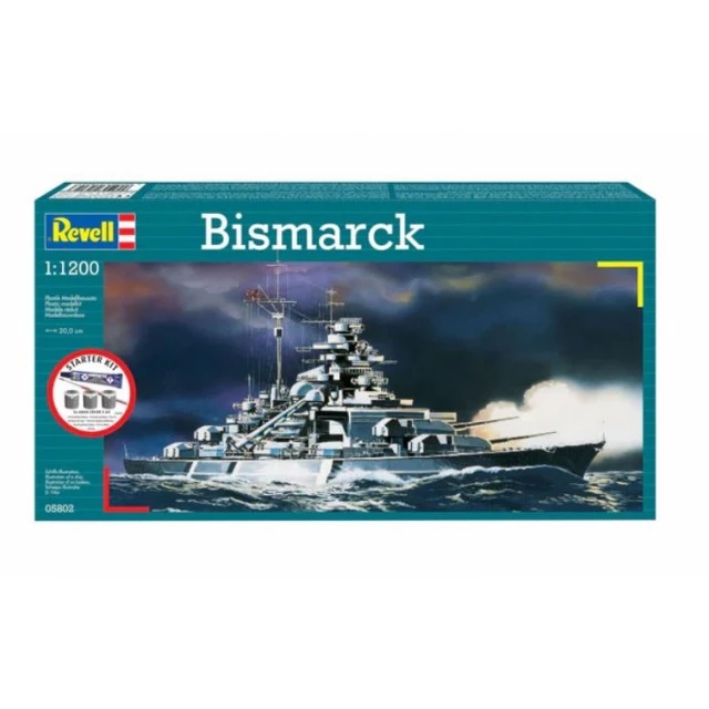 Μοντέλο συναρμολόγησης, Revell, κιτ εκκίνησης πλοίου Bismarck, 31 μέρη