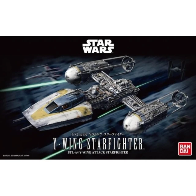 Bandai Star Wars Y-Wing Starfighter μοντέλο με δυνατότητα κατασκευής με εύκολο κλικ, 89 εξαρτήματα