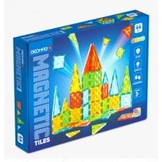 Magnetic Constructor, Geomag, Πολύχρωμα Πλακάκια, STEM, 44 Τεμάχια