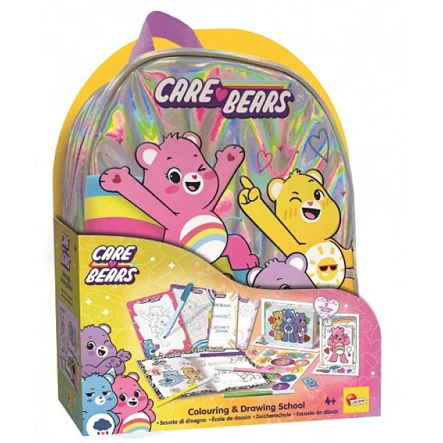 Σετ δημιουργικής δημιουργίας, Lisciani, Care Bears, σακίδιο πλάτης 2 σε 1 με σετ σχεδίασης