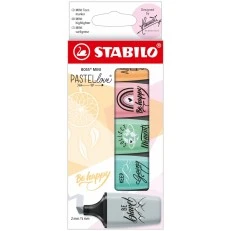 Σετ μαρκαδόρων κειμένου, Stabilo, Boss Mini Pastel Love 2.0 ST07/05-29-10, 5 χρώματα