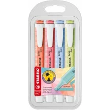 Σετ μαρκαδόρων κειμένου, Stabilo, Swing Cool Pastel ST275/4-08-1, 4 χρώματα