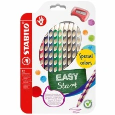Σετ εργονομικά χρωματιστά μολύβια, Stabilo, EASYcolors δεξιά, 12 χρώματα, δεξί