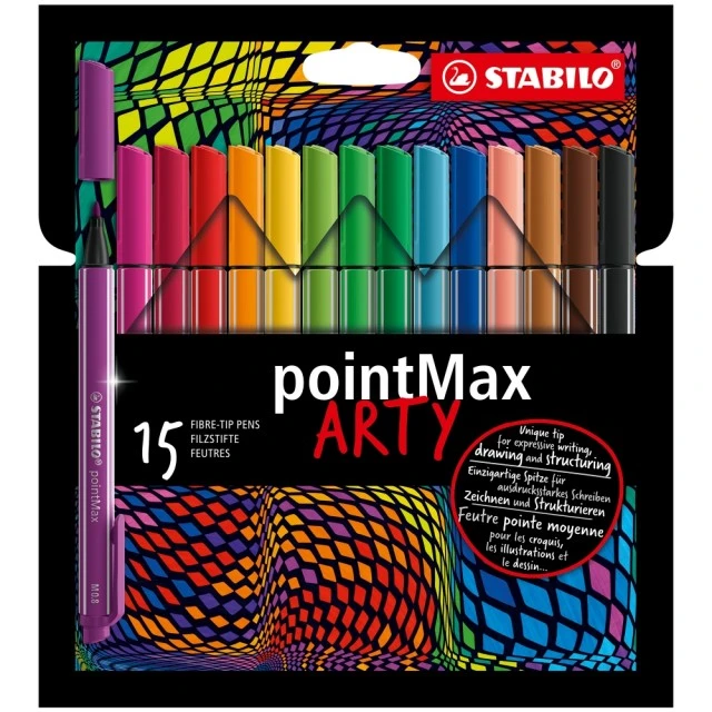Σετ μαρκαδόρων, Stabilo, pointMax Arty ST488/15-1-20, 15 χρώματα