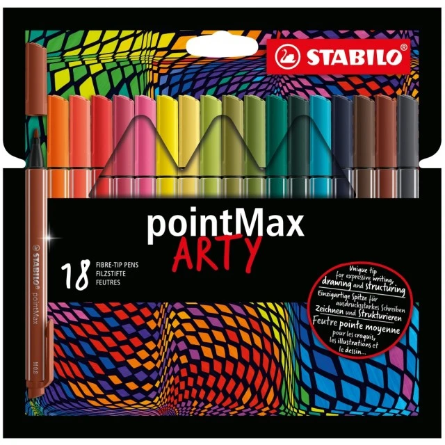 Σετ μαρκαδόρων, Stabilo, pointMax Arty ST488/18-1-20, 18 χρώματα
