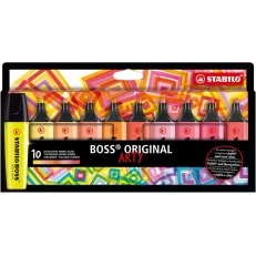 Σετ δείκτες κειμένου, Stabilo, Boss Original Arty Warm Colors ST70/10-1-20, 10 χρώματα