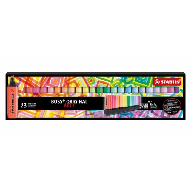 Σετ μαρκαδόρων κειμένου, Stabilo, Boss Original Arty Deskset ST7023-01-5-20, 23 χρώματα