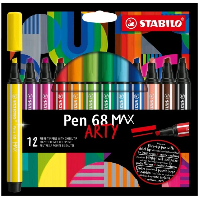 Σετ μαρκαδόροι, Stabilo, Στυλό 68 Max Arty ST768/12-21, 12 χρώματα