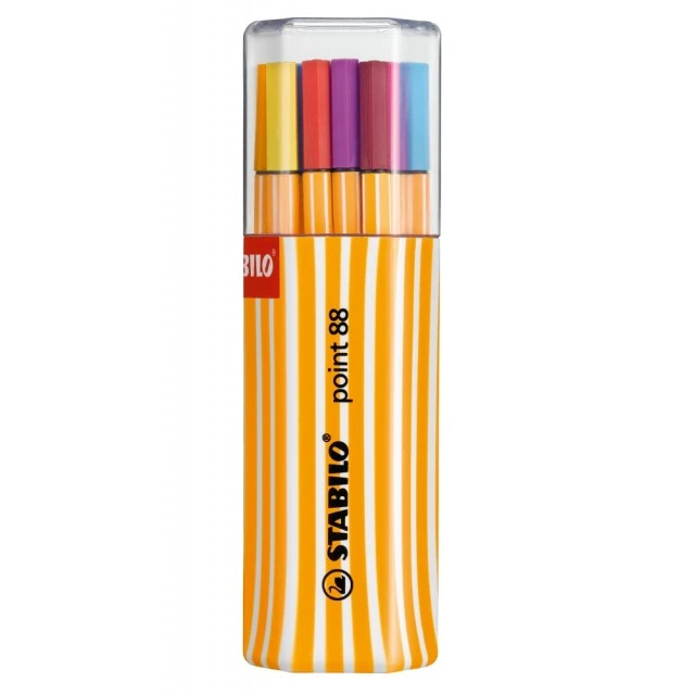 Σετ Fineliner, Stabilo, Point 88 Twin-Pack ST8820-01, 20 χρώματα