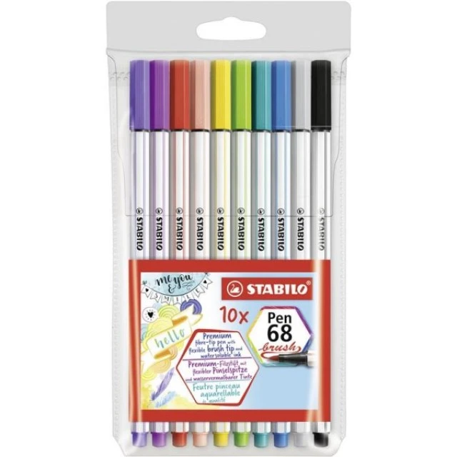 Σετ στυλό Pen 68 Brush - σετ 10 χρωμάτων