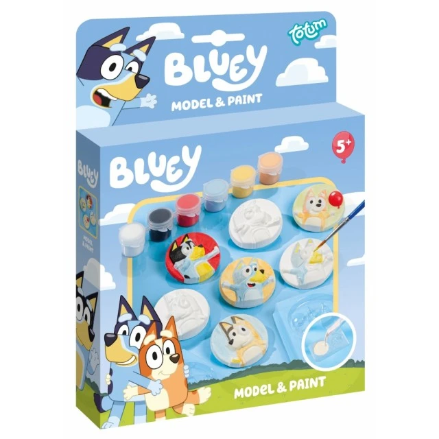Δημιουργικό κιτ, Totum, Bluey, DIY ειδώλια από γύψο