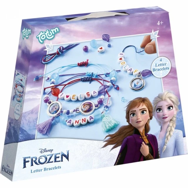 Δημιουργικό Σετ Frozen II, Βραχιόλια γραμμάτων, 4 τεμάχια
