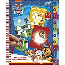 Δημιουργικό σετ Paw Patrol, Βιβλίο με αυτοκόλλητα ανά αριθμό