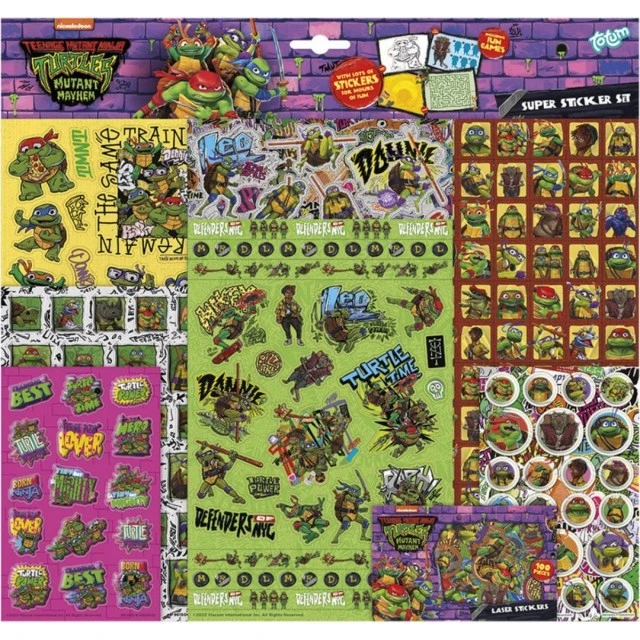 Σούπερ σετ αυτοκόλλητων Teenage Mutant Ninja Turtles, 10 τεμαχίων