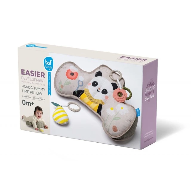 Λούτρινο μαξιλάρι μωρού, Taf Toys, Panda, 40 x 27 x 11 εκ.