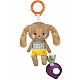 Βρεφική απαλή κουδουνίστρα Bunny Jenny, Brown