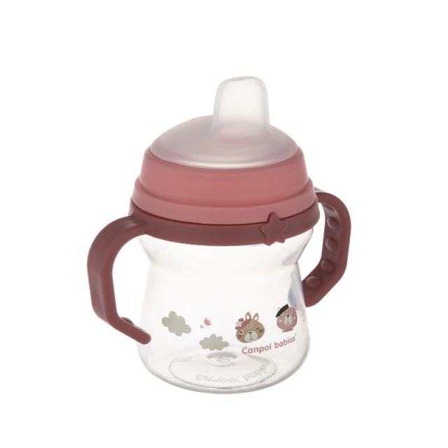 Κύπελλο με καλαμάκι 150 ml BONJOUR PARIS pink