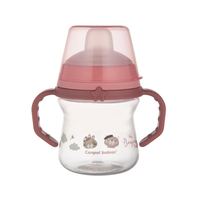 Κύπελλο με καλαμάκι 150 ml BONJOUR PARIS pink