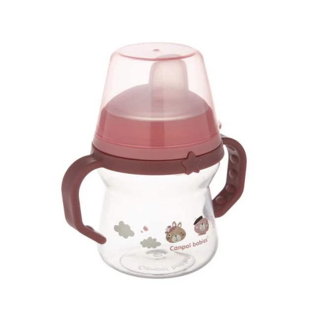 Κύπελλο με καλαμάκι 150 ml BONJOUR PARIS pink