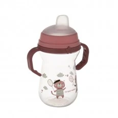 Κύπελλο με καλαμάκι 250 ml BONJOUR PARIS pink