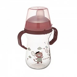 Κύπελλο με καλαμάκι 250 ml BONJOUR PARIS pink