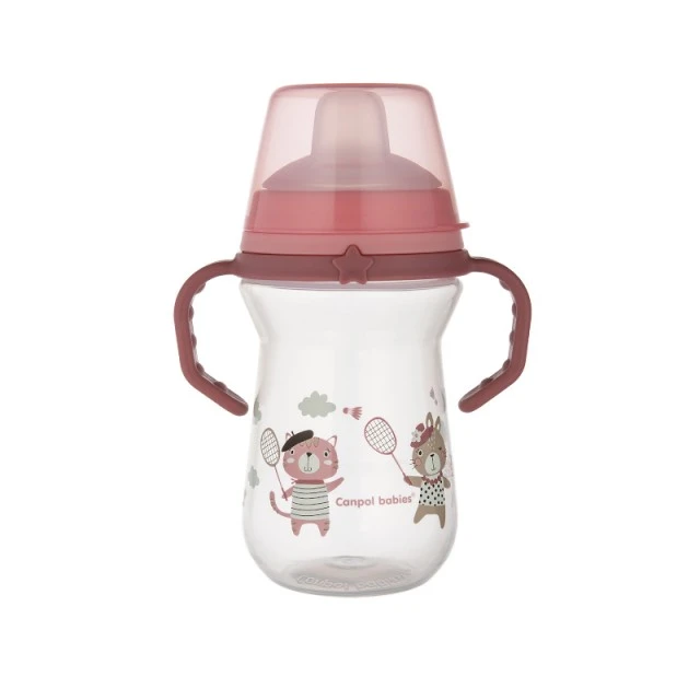 Κύπελλο με καλαμάκι 250 ml BONJOUR PARIS pink