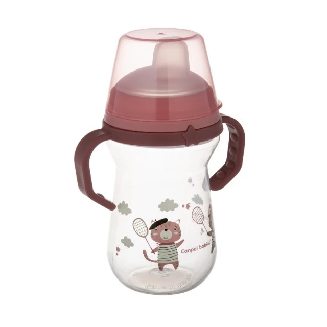 Κύπελλο με καλαμάκι 250 ml BONJOUR PARIS pink
