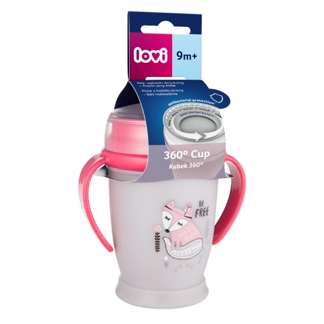 Κούπα με χερούλια 360 μοιρών JUNIOR Indian Summer Girl 250 ml 12m+
