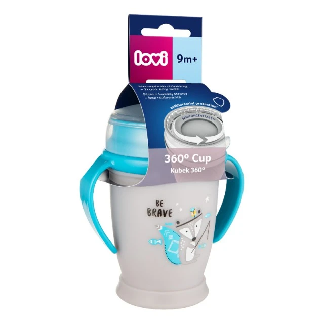 Κούπα με χερούλια 360 μοιρών JUNIOR Indian Summer Boy 250 ml 12m+
