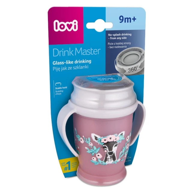 Κούπα με χερούλια 360 μοιρών Wild Soul girl 250 ml, 9 m+