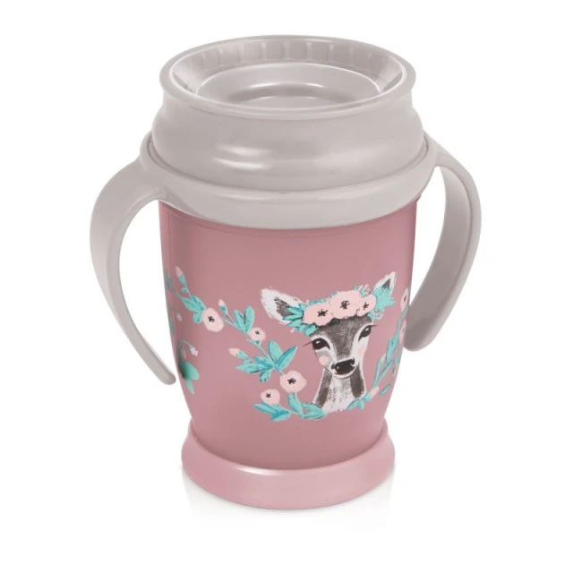 Κούπα με χερούλια 360 μοιρών Wild Soul girl 250 ml, 9 m+