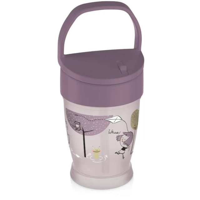 Ποτήρι με καλαμάκι Lovely girl 250 ml